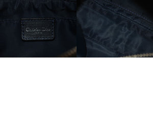 ChristianDior クリスチャンディオール ワンショルダー ハンドバッグ トロッター 08-BO-0015 キャンバス グレー 美品 中古 4c076074