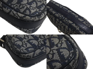 ChristianDior クリスチャンディオール ワンショルダー ハンドバッグ トロッター 08-BO-0015 キャンバス グレー 美品 中古 4c076074