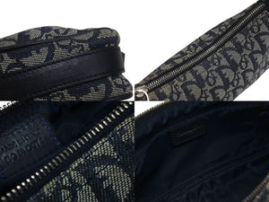 ChristianDior クリスチャンディオール ワンショルダー ハンドバッグ トロッター 08-BO-0015 キャンバス グレー 美品 中古 4c076074