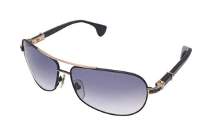 新品同様 CHROME HEARTS クロムハーツ THE BEAST 1 ビーストワンサングラス ブルー ウッド GP ブラック ゴールド金具 中古 4c076077