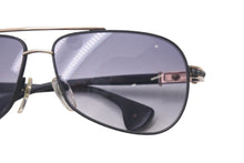 Load image into Gallery viewer, 新品同様 CHROME HEARTS クロムハーツ THE BEAST 1 ビーストワンサングラス ブルー ウッド GP ブラック ゴールド金具 中古 4c076077