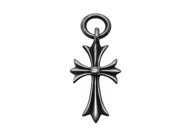 CHROME HEARTS クロムハーツ CH TINY CROSS タイニークロス チャーム ネックレス シルバー925 3.3g 美品 中古 4c076078