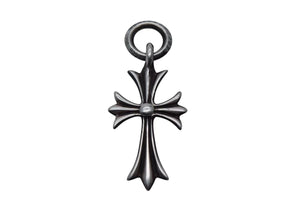 CHROME HEARTS クロムハーツ CH TINY CROSS タイニークロス チャーム ネックレス シルバー925 3.3g 美品 中古 4c076078