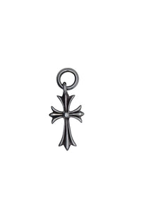 CHROME HEARTS クロムハーツ CH TINY CROSS タイニークロス チャーム ネックレス シルバー925 3.3g 美品 中古 4c076078