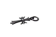 画像をギャラリービューアに読み込む, CHROME HEARTS クロムハーツ CH TINY CROSS タイニークロス チャーム ネックレス シルバー925 3.3g 美品 中古 4c076078