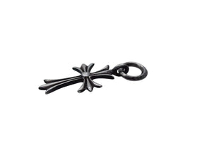 CHROME HEARTS クロムハーツ CH TINY CROSS タイニークロス チャーム ネックレス シルバー925 3.3g 美品 中古 4c076078