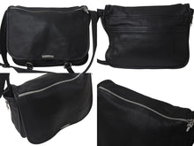 Load image into Gallery viewer, CHROME HEARTS クロムハーツ ソフト ショルダー メッセンジャー バッグ レザー ブラック 美品 中古 4c076082