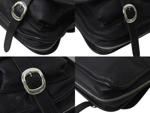 CHROME HEARTS クロムハーツ ソフト ショルダー メッセンジャー バッグ レザー ブラック 美品 中古 4c076082