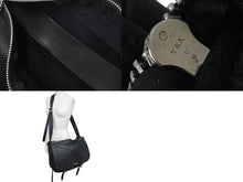 Load image into Gallery viewer, CHROME HEARTS クロムハーツ ソフト ショルダー メッセンジャー バッグ レザー ブラック 美品 中古 4c076082