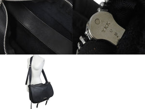 CHROME HEARTS クロムハーツ ソフト ショルダー メッセンジャー バッグ レザー ブラック 美品 中古 4c076082