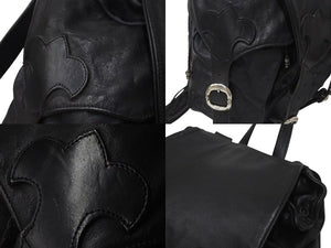 CHROME HEARTS クロムハーツ BSフレア バックパック リュック ガンスリンガー レザー シルバー925 ブラック 美品 中古 4c076086