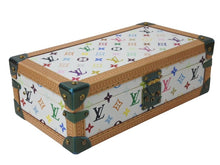 Load image into Gallery viewer, 新品同様 SPO LOUIS VUITTON ルイヴィトン トランク コフレ 8 モントル 時計ケース マルチカラー ホワイト 中古 4c076090
