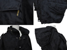 画像をギャラリービューアに読み込む, 極美品 A BATHING APE アベイシングエイプ ダウンジャケット GORE-TEX カモ柄 ブラック ポリエステル サイズXL 中古 4c076121 