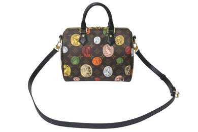極美品 LOUIS VUITTON ルイヴィトン スピーディ バンドリエール25 M45910 モノグラム カメオ フォルナセッティ ブラウン 中古 4c076125