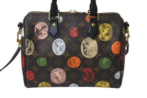極美品 LOUIS VUITTON ルイヴィトン スピーディ バンドリエール25 M45910 モノグラム カメオ フォルナセッティ ブラウン 中古 4c076125
