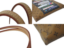 画像をギャラリービューアに読み込む, LOUIS VUITTON ルイヴィトン キャリーイット トートバッグ M45198 VHSプリント ブラウン ゴールド金具 美品 中古 4c076126