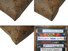 画像をギャラリービューアに読み込む, LOUIS VUITTON ルイヴィトン キャリーイット トートバッグ M45198 VHSプリント ブラウン ゴールド金具 美品 中古 4c076126