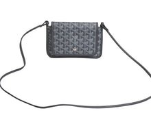 Load image into Gallery viewer, 極美品 GOYARD ゴヤール プリュメ ポーチウォレット ショルダーバッグ PLUMETPMLTY51CL51P グレー シルバー金具 中古 4c076127