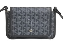 Load image into Gallery viewer, 極美品 GOYARD ゴヤール プリュメ ポーチウォレット ショルダーバッグ PLUMETPMLTY51CL51P グレー シルバー金具 中古 4c076127