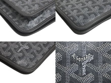 Load image into Gallery viewer, 極美品 GOYARD ゴヤール プリュメ ポーチウォレット ショルダーバッグ PLUMETPMLTY51CL51P グレー シルバー金具 中古 4c076127