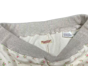 未使用 KAPITAL キャピタル フレアパンツ ワッフル天竺 小花 K2409LP024 サイズ1 ホワイト ベージュ 中古 4c076129 