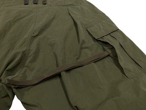 未使用 KAPITAL キャピタル ジャンボカーゴパンツ EK1374LP サイズ3 カーキ コットン ナイロン 中古 4c076130 