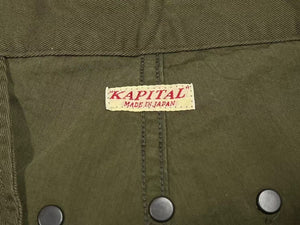 未使用 KAPITAL キャピタル ジャンボカーゴパンツ EK1374LP サイズ3 カーキ コットン ナイロン 中古 4c076130 