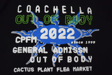 Load image into Gallery viewer, 極美品 CPFM シーピーエフエム COACHELLA コーチェラ コラボ 半袖Ｔシャツ 発泡プリント ブラック コットン サイズXL 中古 4c076136