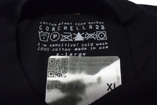 Load image into Gallery viewer, 極美品 CPFM シーピーエフエム COACHELLA コーチェラ コラボ 半袖Ｔシャツ 発泡プリント ブラック コットン サイズXL 中古 4c076136