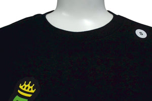 HUMAN MADE ヒューマンメイド I KNOW NIGO 半袖Tシャツ 86BF79A6 ブラック ホワイト グリーン イエロー サイズS 美品 中古 4c076137