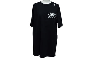 HUMAN MADE ヒューマンメイド I KNOW NIGO 半袖Tシャツ 3EE70A1B ブラック ホワイト グリーン イエロー サイズS 美品 中古 4c076139 