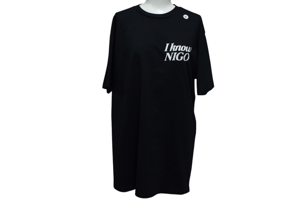 HUMAN MADE ヒューマンメイド I KNOW NIGO 半袖Tシャツ 3EE70A1B ブラック ホワイト グリーン イエロー サイズS 美品 中古 4c076139 