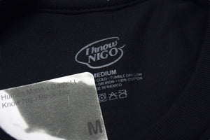 HUMAN MADE ヒューマンメイド I KNOW NIGO 半袖Tシャツ 3EE70A1B ブラック ホワイト グリーン イエロー サイズS 美品 中古 4c076139 