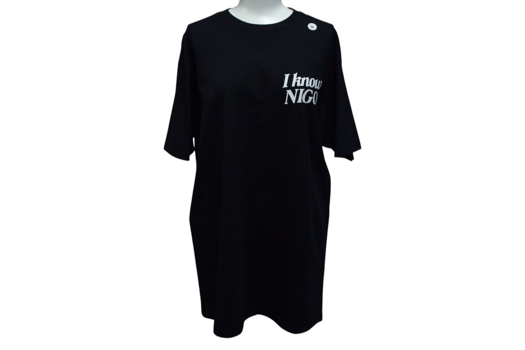 HUMAN MADE ヒューマンメイド I KNOW NIGO 半袖Tシャツ 3EE70A1B ブラック ホワイト グリーン イエロー サイズM 美品 中古 4c076140