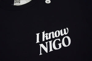 HUMAN MADE ヒューマンメイド I KNOW NIGO 半袖Tシャツ 3EE70A1B ブラック ホワイト グリーン イエロー サイズM 美品 中古 4c076140
