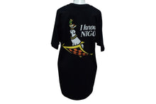 Load image into Gallery viewer, HUMAN MADE ヒューマンメイド I KNOW NIGO 半袖Tシャツ 3EE70A1B ブラック ホワイト グリーン イエロー サイズM 美品 中古 4c076140