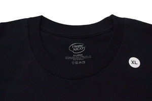 まだ未使用品 Human Made x I Know NIGO ヒューマンメイド 半袖Ｔシャツ ブラック コットン サイズXL 中古 4c076142 