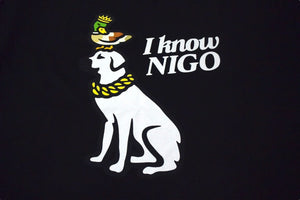 新品未使用品 Human Made x I Know NIGO ヒューマンメイド 半袖Ｔシャツ ブラック コットン サイズL 中古 4c076143