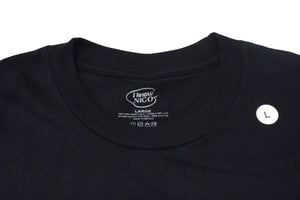 新品未使用品 Human Made x I Know NIGO ヒューマンメイド 半袖Ｔシャツ ブラック コットン サイズL 中古 4c076143
