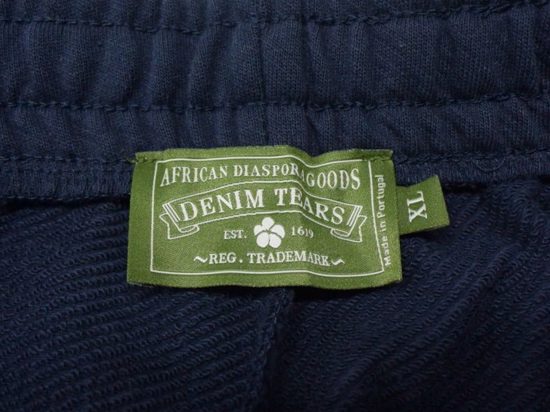 正規品‼️Denim tears スウェットパンツ　ネイビー　XL 正規品‼️Denim tears スウェットパンツ ネイビー XL