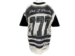 未使用 HELLSTAR ヘルスター 777 Path 2 Paradise 半袖Ｔシャツ ホワイト ブラック コットン サイズS 中古 4c076155 
