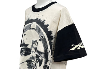 未使用 HELLSTAR ヘルスター 777 Path 2 Paradise 半袖Ｔシャツ ホワイト ブラック コットン サイズS 中古 4c076155 