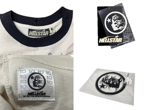 未使用 HELLSTAR ヘルスター 777 Path 2 Paradise 半袖Ｔシャツ ホワイト ブラック コットン サイズS 中古 4c076155 