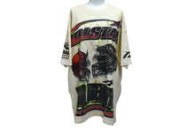 Load image into Gallery viewer, 新品未使用 HELLSTAR ヘルスター WAR READY ウォーレディ 半袖Tシャツ コットン クリーム レッド グリーン サイズL 中古 4c076160