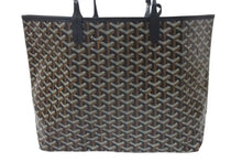 画像をギャラリービューアに読み込む, 新品未使用 GOYARD ゴヤール サンルイPM バッグ トートバッグ STLOUIPMLTY01CL01P ブラック PVC レザー 中古 4c076168