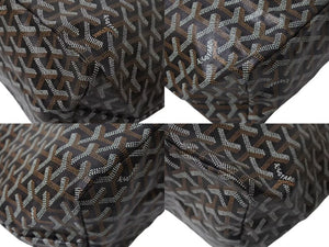 新品未使用 GOYARD ゴヤール サンルイPM バッグ トートバッグ STLOUIPMLTY01CL01P ブラック PVC レザー 中古 4c076168