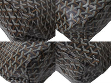 画像をギャラリービューアに読み込む, 新品未使用 GOYARD ゴヤール サンルイPM バッグ トートバッグ STLOUIPMLTY01CL01P ブラック PVC レザー 中古 4c076168