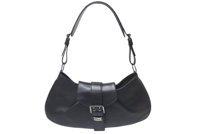 CHRISTIAN DIOR クリスチャンディオール ストリートシックライン ワンショルダーバッグ BO B 0042 レザー ブラック 美品 中古 4c076172