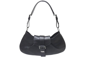 CHRISTIAN DIOR クリスチャンディオール ストリートシックライン ワンショルダーバッグ BO B 0042 レザー ブラック 美品 中古 4c076172