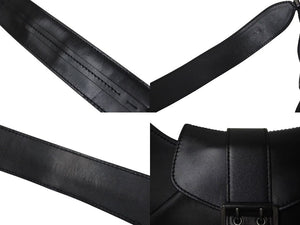 CHRISTIAN DIOR クリスチャンディオール ストリートシックライン ワンショルダーバッグ BO B 0042 レザー ブラック 美品 中古 4c076172